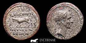 Julius Caesar Fourrée Denarius 2.40 g. 18 mm. Rome 40 B.C. Extremely fine (EBC)