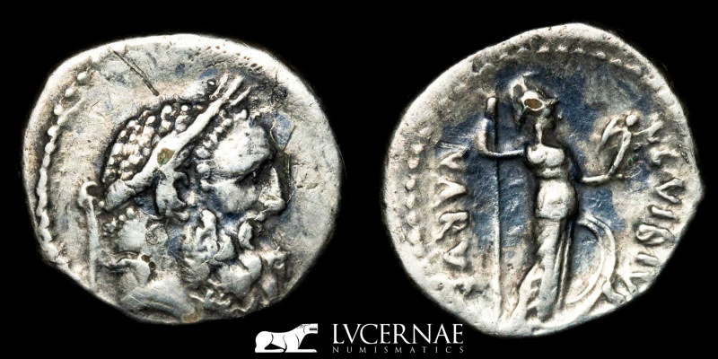 Roman Republic - C. Vibius Varus - Fourree Denarius (3.17 g. 19 mm.). Rome, c. 4...