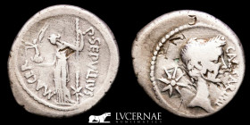 Julius Caesar Silver Denarius 3.54 g. 20 mm. Rome 44 B.C. Good very fine (MBC)