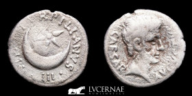 Augustus P Petronius Turpilianus Silver Denarius 3.07 g • 19 mm Rome 19 BC Very Fine