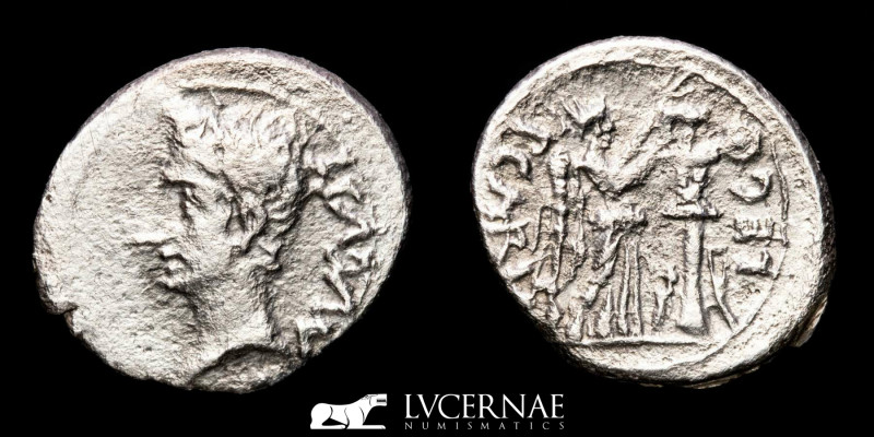 Roman Imperial - Augustus (27 B.C. - 14 A.D.) 
Silver quinarius (1,62 g., 15 mm....