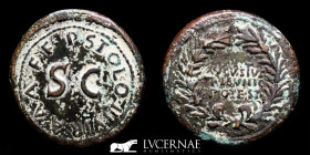 Augustus  Bronze Dupondius 14,57 g, 29 mm, 9 h. Rome 27 B.C. - 14 A.D. Good very fine