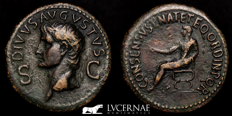 Roman Empire. - Divus Augustus - Æ Dupondius. (16.14g, 31mm) - Rome, AD 37-41. 
...
