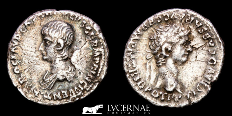 Roman Empire - Claudius with Nero as Caesar (41-54). Silver Denarius. Rome mint ...