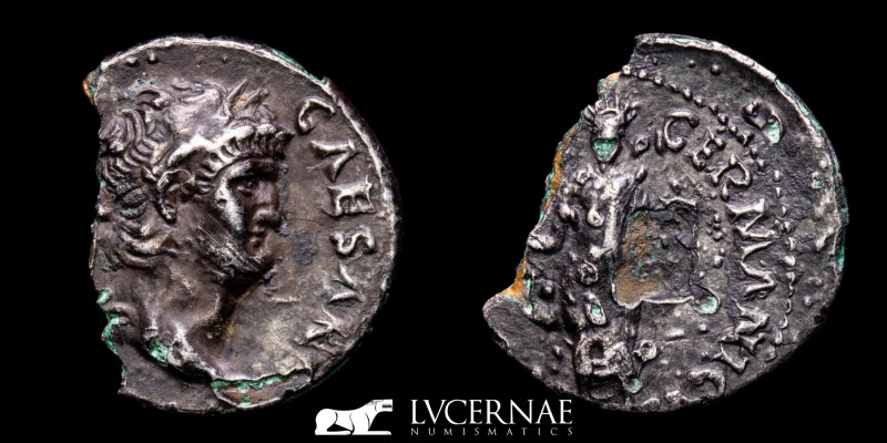 Roman Empire - Nero - Fouree Denarius. (1.86 g. 18 mm.) Rome, AD 64-65. 

NERO C...