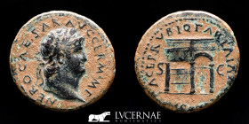 Nero Bronze As 10.64 g., 28 mm. Rome 65 AD Good very fine