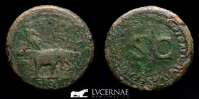 Divus Vespasian Bronze Sestertius 26.77 g., 35 mm. Rome 80-81 A.D. Good very fine