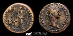 Domitian Bronze Dupondius 12,08 g., 28 mm. Rome 85 A.D. Good very fine