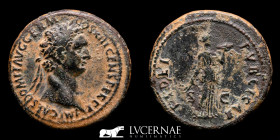 Domitian Bronze As 11.36 g., 29 mm. Rome 87 AD Good very fine