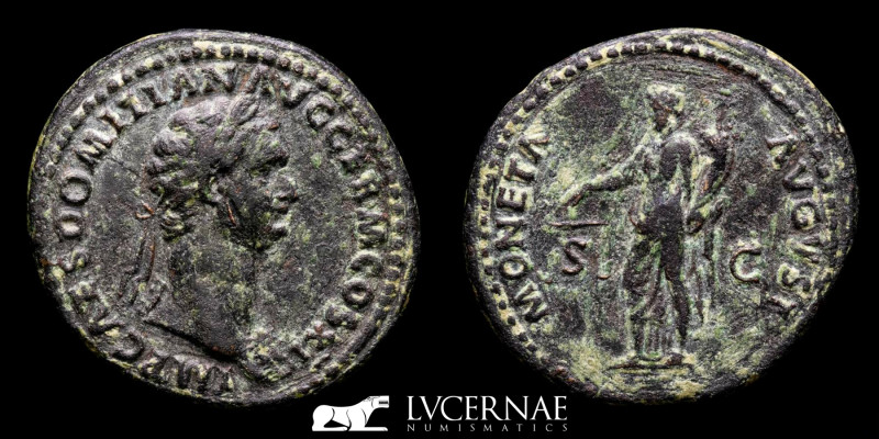 Roman Empire - Domitian (81-96 A.D.) Æ As. Rome, AD 85. 

IMP CAES DOMITIAN AVG ...