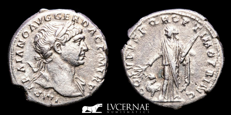 Roman Empire - Trajan (98-117 AD), silver denarius from Rome mint, 103-111 A.D.
...