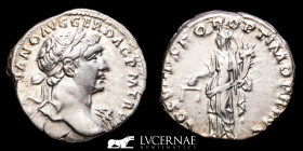 Trajan Silver Denarius 3.10 g., 18 mm. Rome 98-117 AD Good very fine