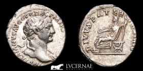 Trajan 98-117 A.D. Silver Denarius 2.96 g., 19 mm  Rome 112-114 A.D. Good very fine (MBC+)