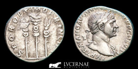 Trajan Silver Denarius 3.50 g., 19 mm. Rome 112/4 A.D. Near extremely fine