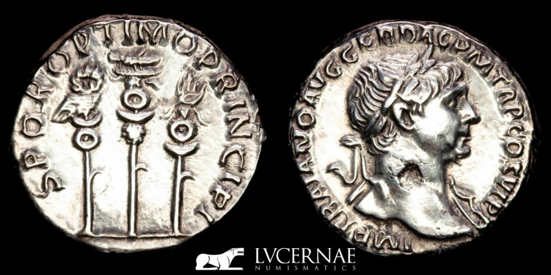 Roman Empire - Trajan. A.D. 98-117. AR denarius (2.90 g., 19 mm.)
Rome mint, Str...