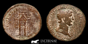 Trajan Bronze Sestertius 21.80 g., 35 mm. Rome 103/4 A.D. Good Very Fine