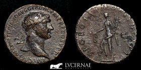 Trajan 98-117 AD Bronze Sestertius 25.75 g., 33 mm. Rome 104/7 AD Good very fine