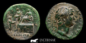 Hadrian Bronze Sestertius 23,50 g., 32 mm. Rome 125/7 A.D. Good very fine