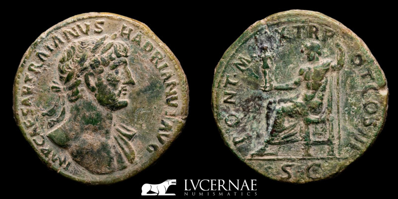 Roman Empire - Hadrian (117-138 A.D.) Ӕ Sestertius. Rome, AD 119-120. 

IMP CAES...