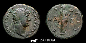 Hadrian Bronze Dupondius 14,66 g., 27 mm. Rome 126 AD Good very fine