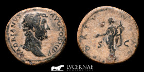 Hadrian (117-138 AD.) Bronze As 13,70 g., 26 mm. Rome 133-135 A.D. Good very fine