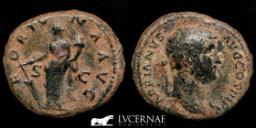 Hadrian 117-138 A.D. Bronze As 12,23 g., 26 mm. Rome 118 A.D. Good very fine