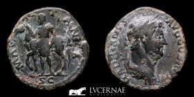 Hadrian Bronze As  9,09 g., 26 mm. Rome 130/3 A.D. Good very fine