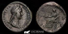 Sabina (Hadrian´s wife) Bronze Sestertius 23.32 g., 33 mm. Rome 130-133 A.D. Good very fine