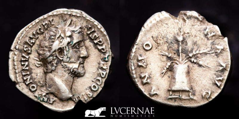 Roman Empire - Antoninus Pius (AD 138-161), silver denarius, 
Minted in Rome in ...