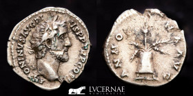 Antoninus Pius 138-161 A.D. Silver Denarius 2.94 g. 18 mm. Rome 144 Good very fine (MBC)