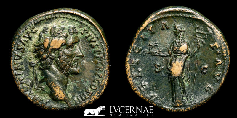 Roman Empire - Antoninus Pius (138-161 A.D.) Æ Sestertius. Rome, AD 145-161. 

A...