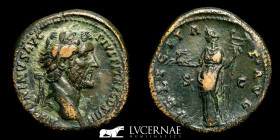 Antoninus Pius Bronze Sestertius 30.90 g., 32 mm. Rome 145 A.D. Good very fine