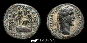 Antoninus Pius  Bronze Sestertius 27,02 g., 32 mm. Rome 145-161 AD. Good very fine
