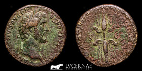 Antoninus Pius Bronze Sestertius 23.29 g., 32 mm. Rome 141 Good very fine