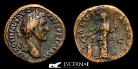 Antoninus Pius Bronze Sestertius 27.66 g., 33 mm. Rome 138-161 A.D. Good very fine