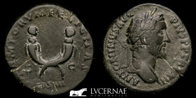 Antoninus Pius Bronze Sestertius 22.12 g., 32 mm. Rome 148 AD Good very fine