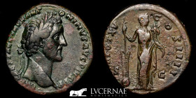 Antoninus Pius Bronze Sestertius 22.13 g., 32 mm. Rome 151/2 AD Good very fine