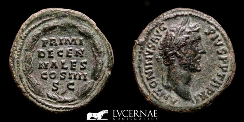 Roman Empire - Antoninus Pius (138-161 A.D.) Æ As. Rome, AD 147-148.

ANTONINV...
