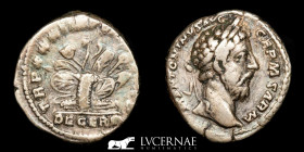 Marcus Aurelius  Silver AR Denarius 2.99 g., 18 mm. Rome 161-180 A.D. Good very fine