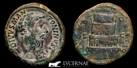 Marcus Aurelius Bronze Sestertius 25,93 g., 31 mm. Rome + 180 AD. Good very fine
