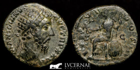 Marcus Aurelius Bronze Dupondius 8.23 g., 24 mm. Rome 171-172 A.D. Good very fine