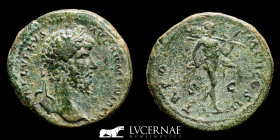 Lucius Verus Bronze Sestertius 19.29g, 33mm, 6h.  Rome 163/4 A.D. Good very fine