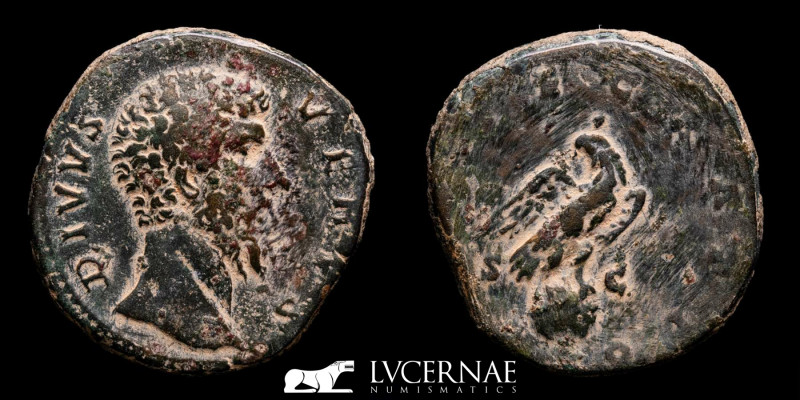 Roman Empire - Divus Lucius Verus - Æ Sestertius. Rome, AD 169. 

DIVVS VERVS, b...
