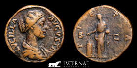 Lucilla (daughter of M. Aurelius) Bronze Sestertius 25,30 g., 30 mm. Rome 161/9 A.D. Good very fine