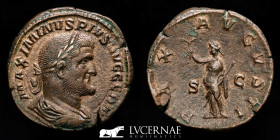 Maximinus I Thrax Bronze Sestertius 17.05 g., 31 mm. Rome 235-238 A.D. Extremely fine