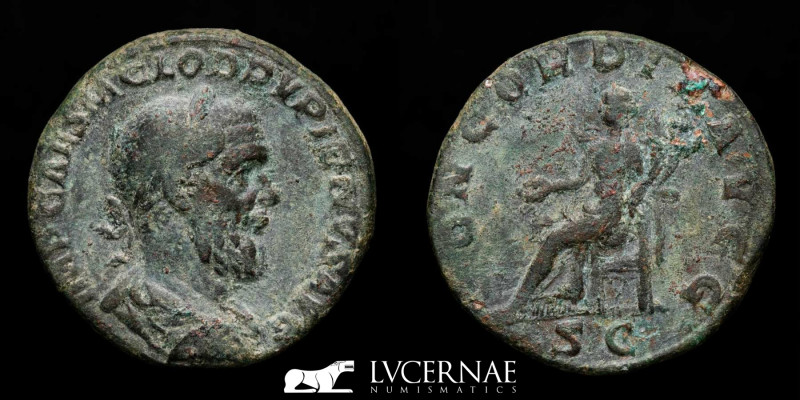 Roman Empire - Pupienus - Æ Sestertius. Rome, AD 238. 

IMP CAES M CLOD PVPIENVS...