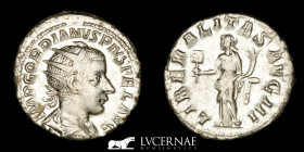 Gordian III  Silver Antoninianus 4.79 g, 21 mm Rome 238-244 A.D. About Uncirculated