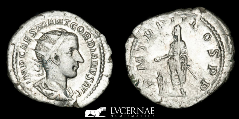 Roman Empire - Gordian III (238-244 A.D.). Silver antoninanus (4,34 g, 23 mm). M...