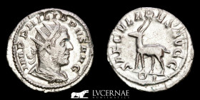 Philip I Silver Antoninianus 3.94 g 22 mm. Rome 244-249 A.D. Near Extremely fine.