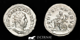Philip I the Arab Silver Antoninianus 3.30 g, 23 mm Rome 244/9 AD. About uncirculated. Original shine.